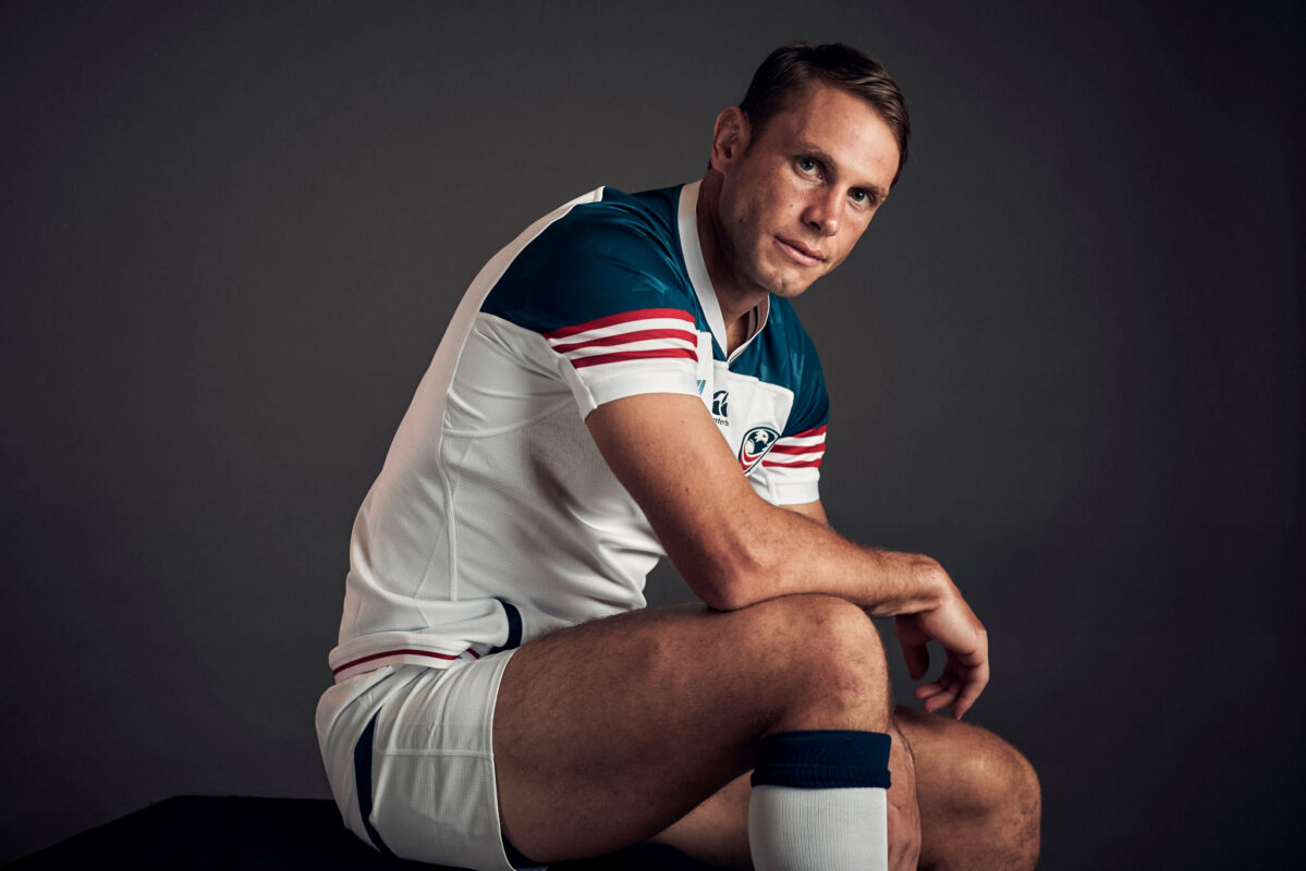 YOMITAN, JAPAN - SEPTEMBER 19: Blaine Scully of The United States poses for a portrait during the the USA Rugby World Cup 2019 squad photo call on September 19, 2019 in Yomitan, Okinawa, Japan. (Photo by Adam Pretty - World Rugby/World Rugby via Getty Images)